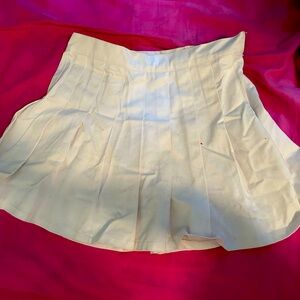 white tennis mini skirt lightly worn